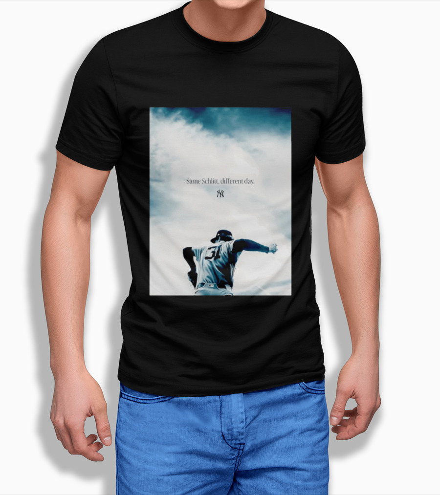 Same Schlitt Different Day Yankees Pitcher 31 T-Shirt