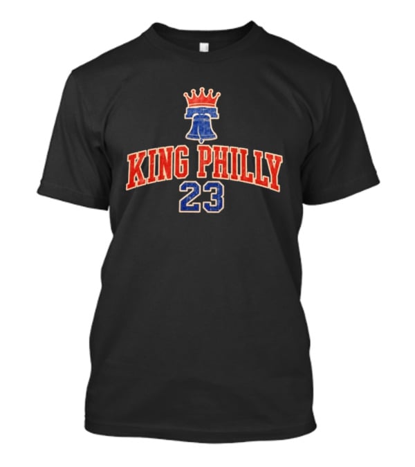 King Philly 23 Crowned Liberty Bell Philadelphia 76ers Joel Embiid T-Shirt