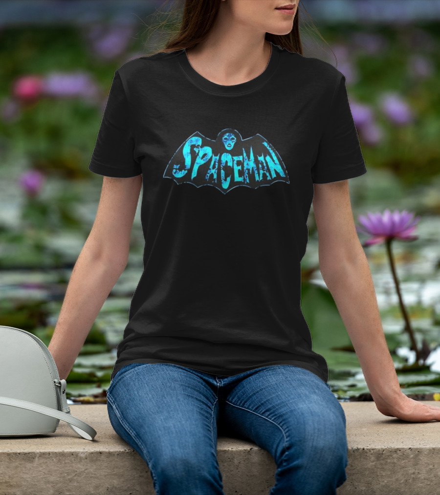 Spaceman Kiss Ace Frehley Hard Rock Bat Face T-Shirt