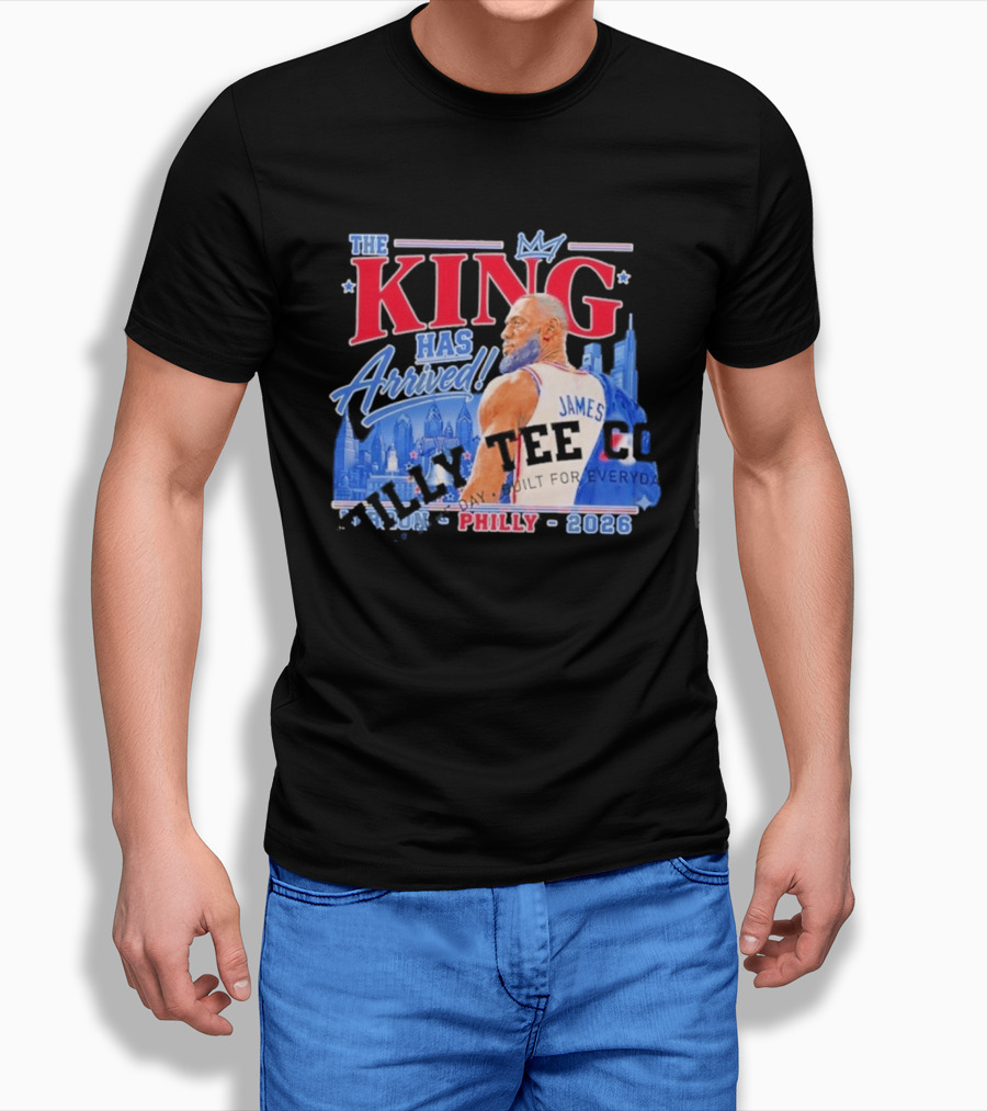 LeBron James The King Has Arrived Philly 2026 Tour T-Shirt