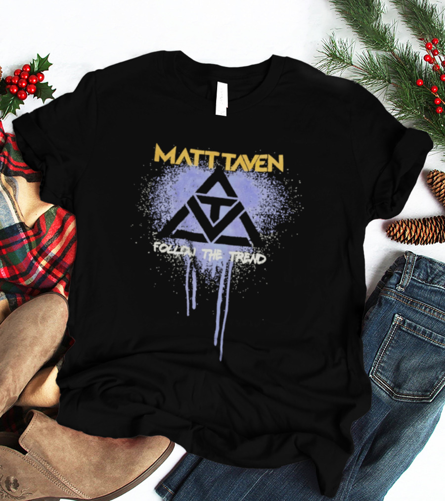 Matt Taven Follow The Trend Purple Triangle T-Shirt