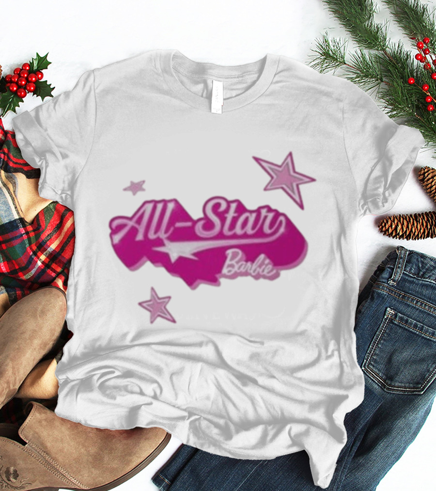 Angel Reese All Star Barbie Pink Star T-Shirt