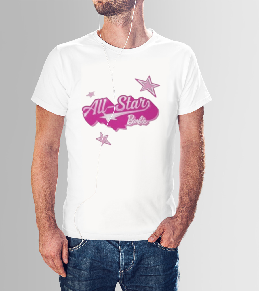 Angel Reese All Star Barbie Pink Star T-Shirt