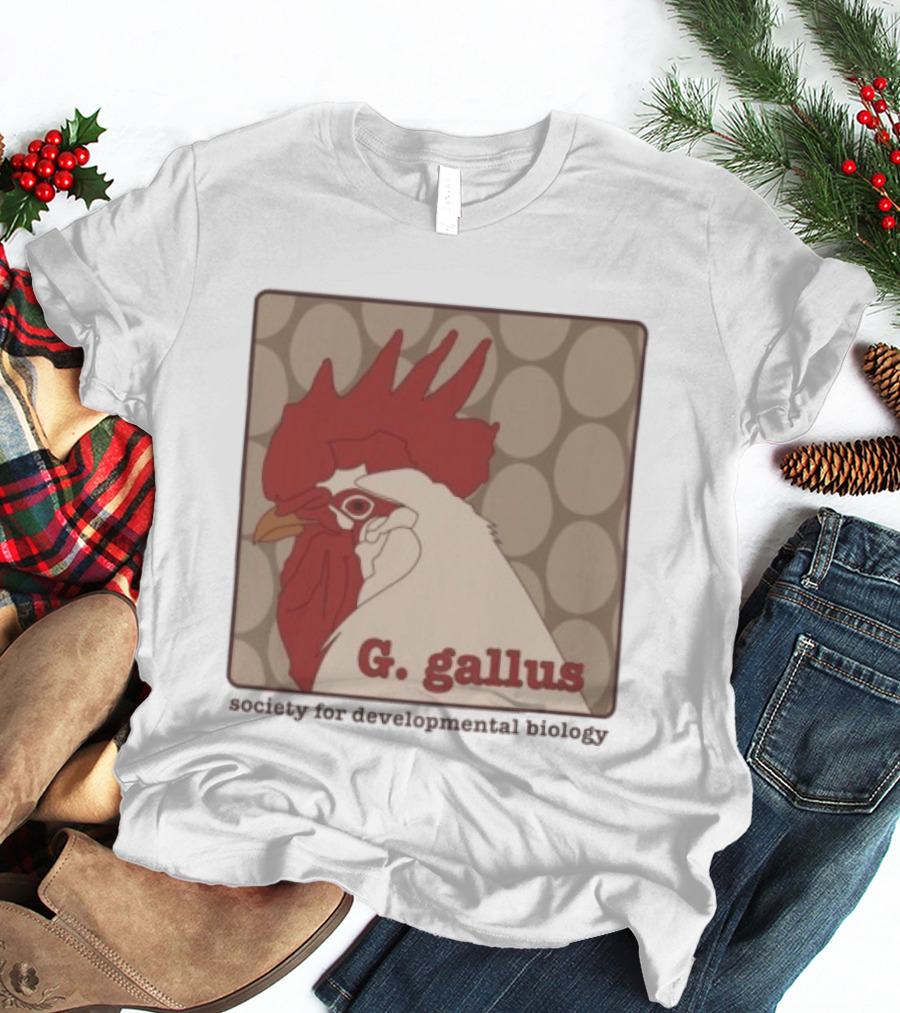 G Gallus Society For Developmental Biology Chicken Rooster Oval T-Shirt