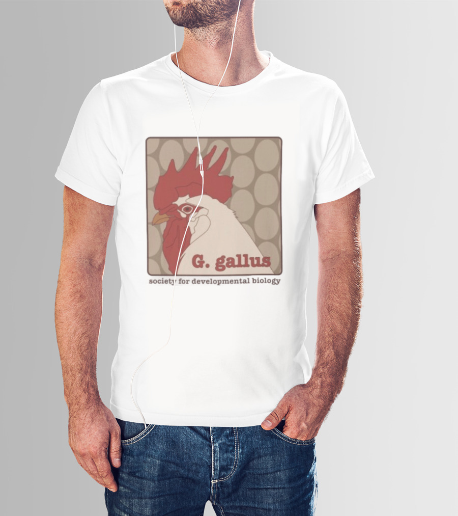 G Gallus Society For Developmental Biology Chicken Rooster Oval T-Shirt
