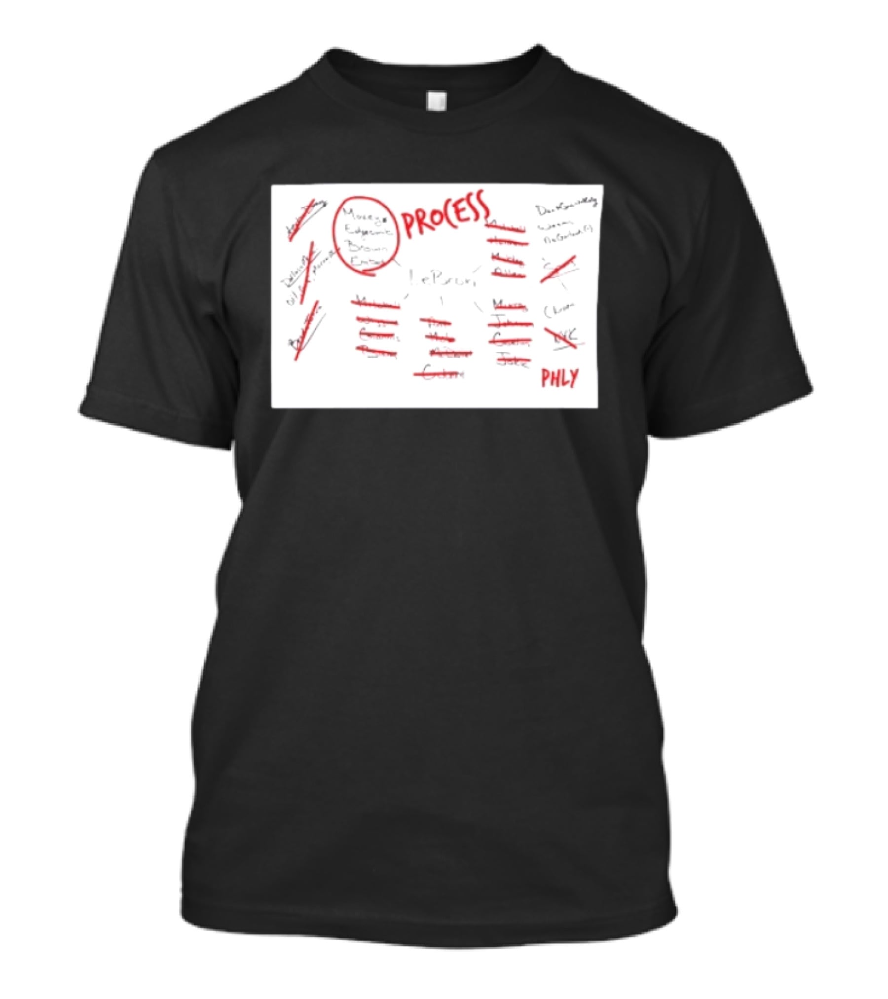 LeBron Process NBA Player List Philadelphia Basketball T-Shirt