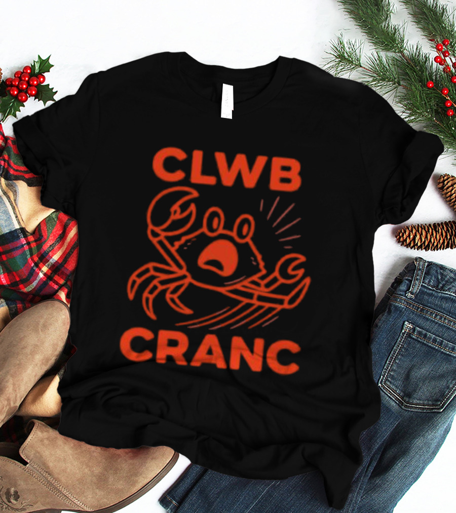 Welsh Edition Crab Club Clwb Cranc Crop T-Shirt
