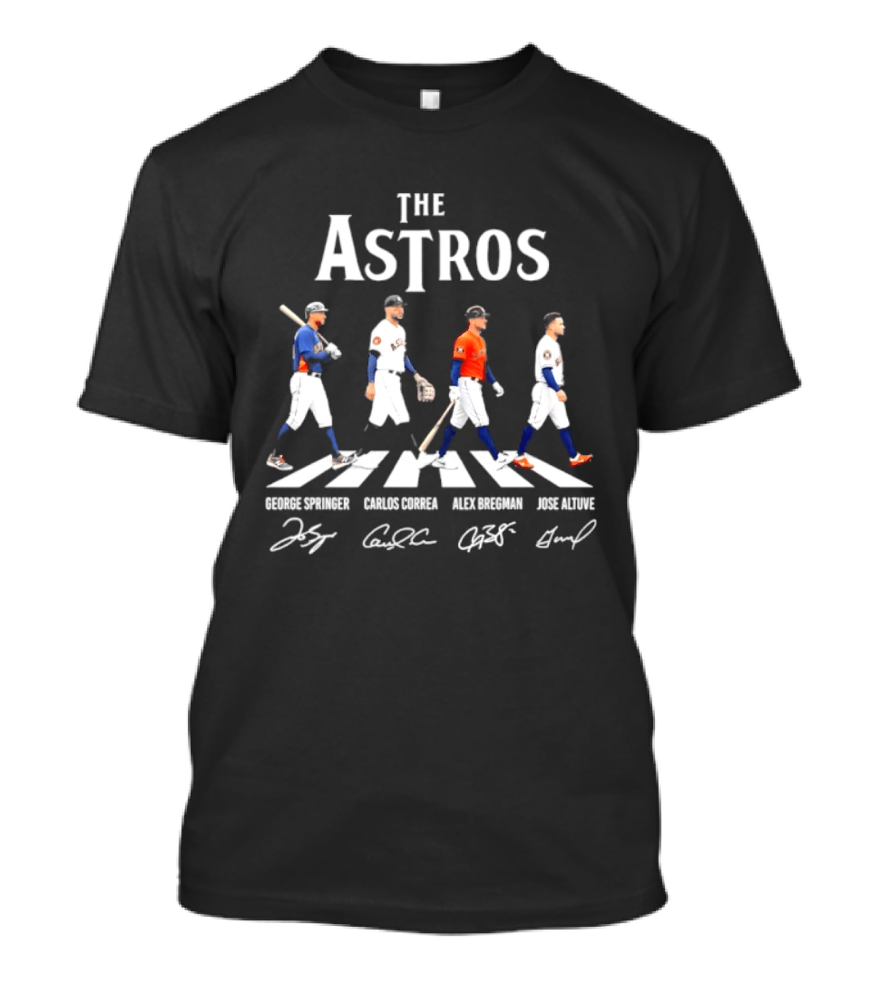 The Astros George Springer Carlos Correa Alex Bregman Jose Altuve Houston Astros T-Shirt