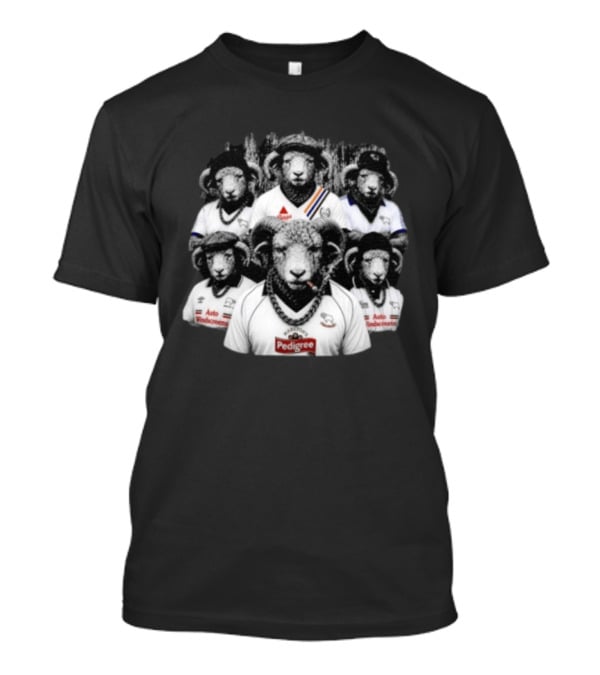 Derby County FC Gangster Rams Pedigree Auto Windscreens T-Shirt