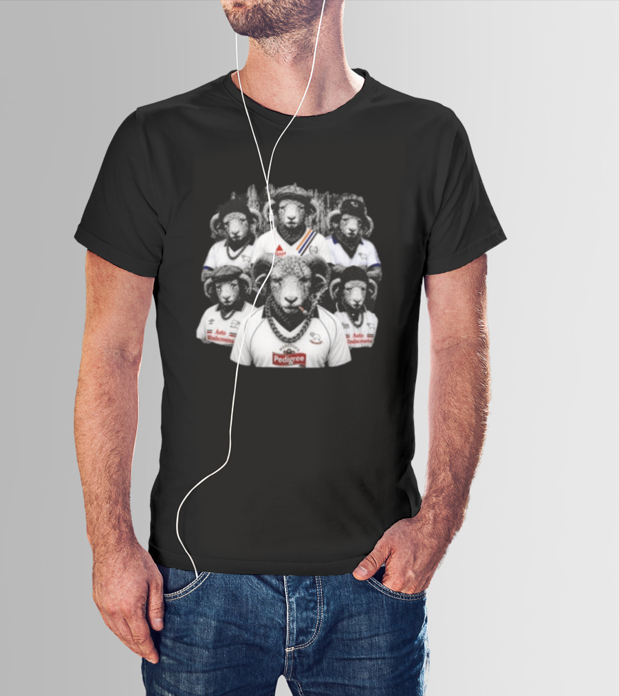 Derby County FC Gangster Rams Pedigree Auto Windscreens T-Shirt
