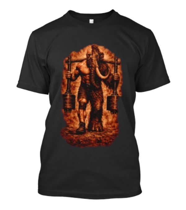 Donovan Cecil Mammoth Powerlifting Strongman T-Shirt