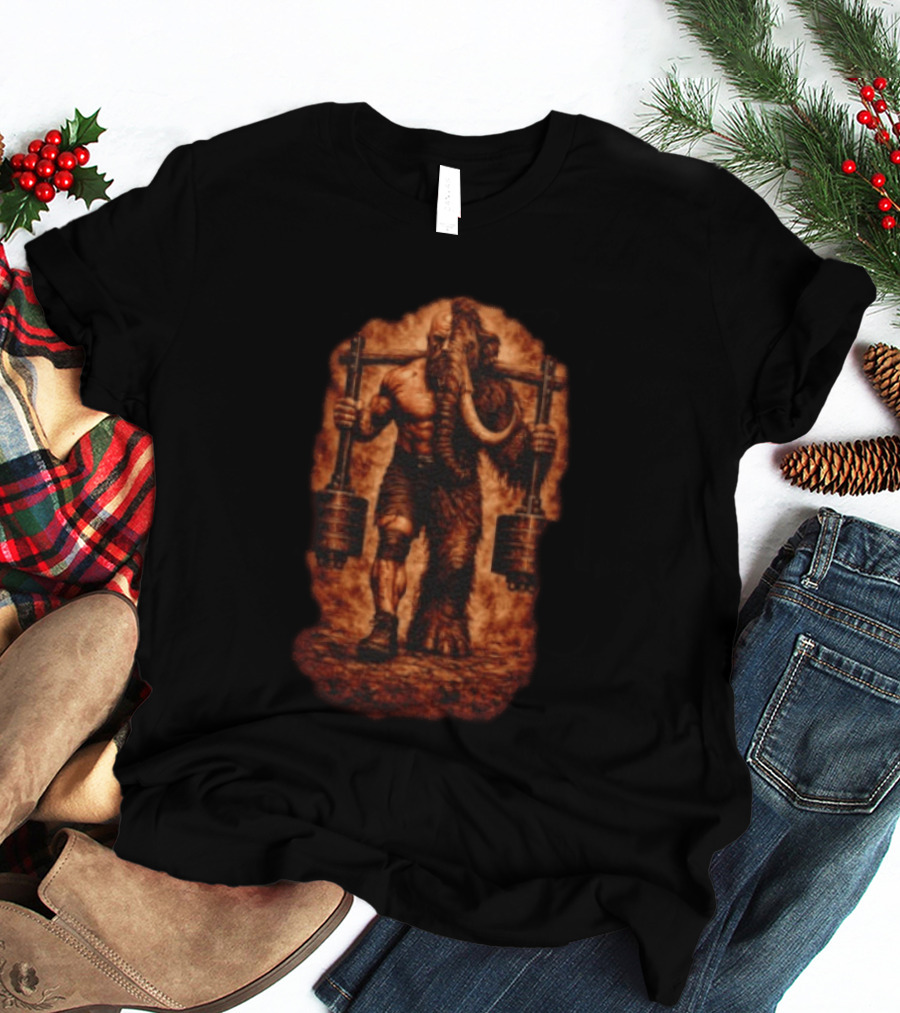 Donovan Cecil Mammoth Powerlifting Strongman T-Shirt