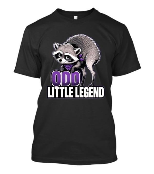 Odd Little Legend Jimothy Raccoon Purple Bandana T-Shirt