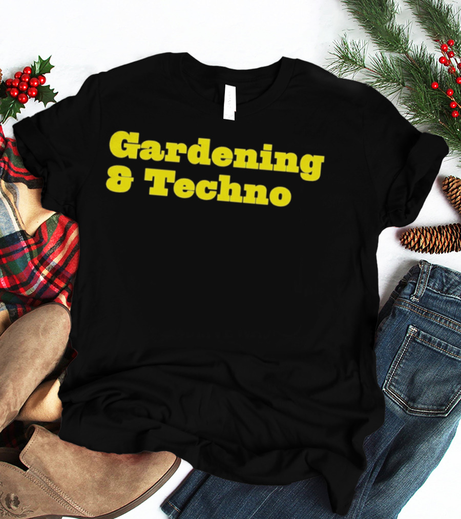 Gardening And Techno Bold Yellow T-Shirt