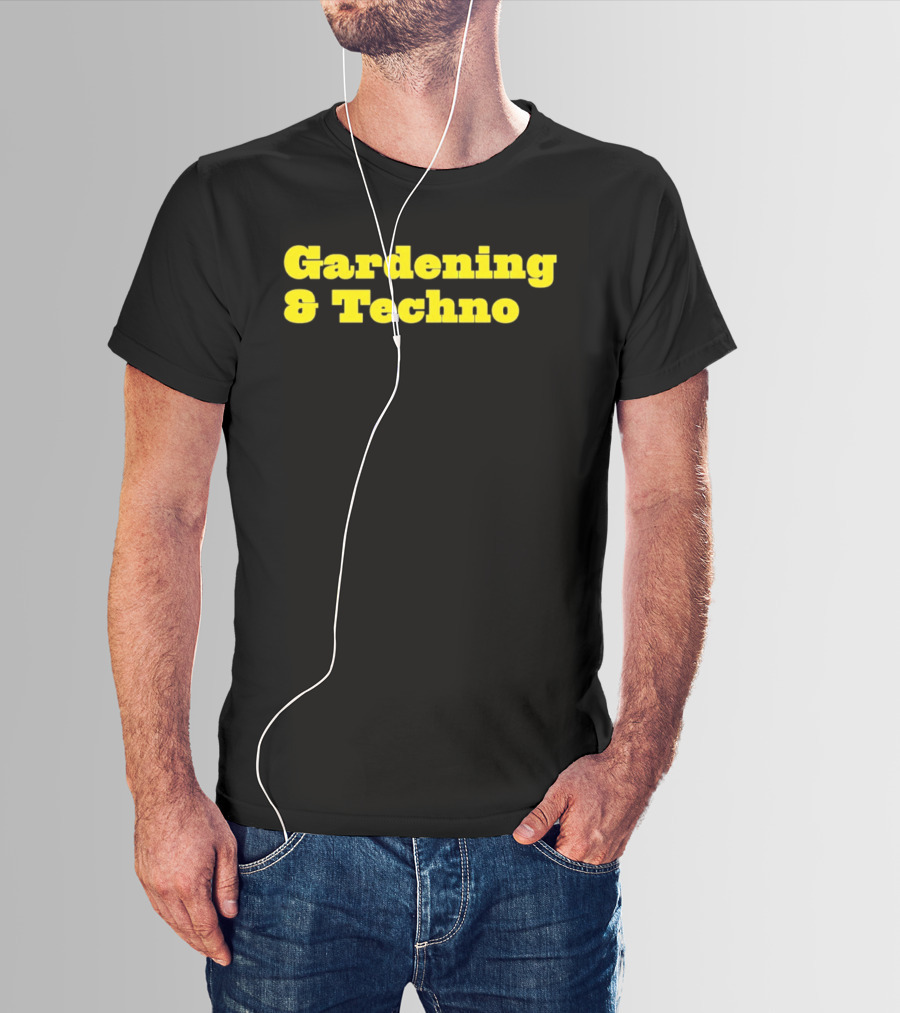 Gardening And Techno Bold Yellow T-Shirt