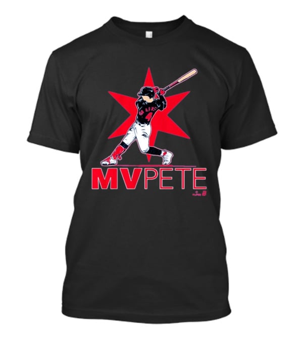 MVPete Baseball Player 4 AFMS Red Star T-Shirt