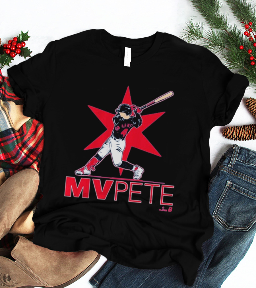 MVPete Baseball Player 4 AFMS Red Star T-Shirt