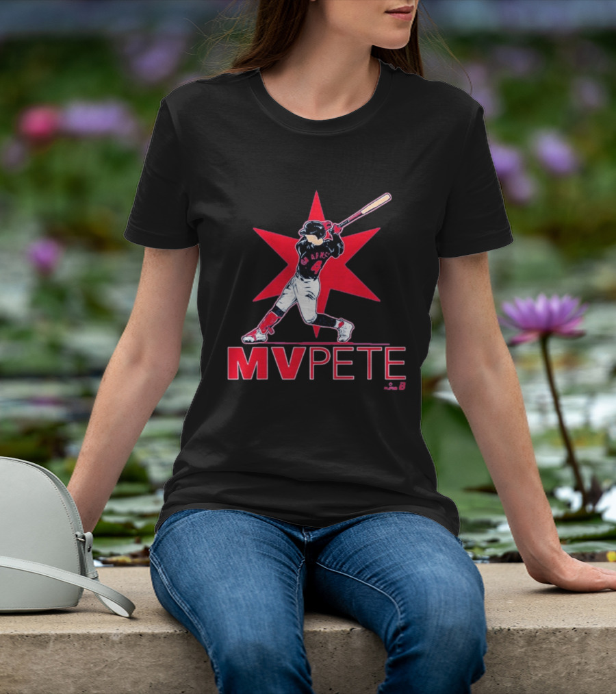MVPete Baseball Player 4 AFMS Red Star T-Shirt