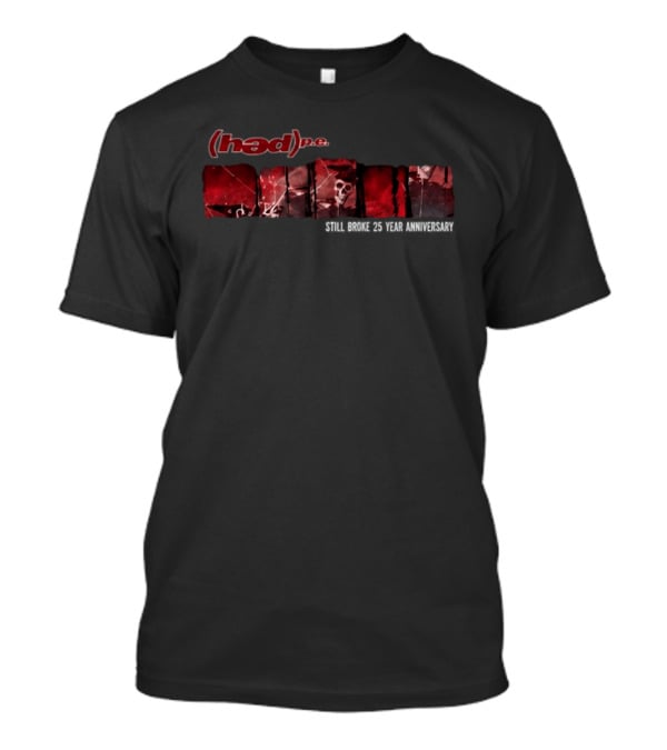 Hedpe 25 Year Anniversary Still Broke Tour Skulls Red Black T-Shirt