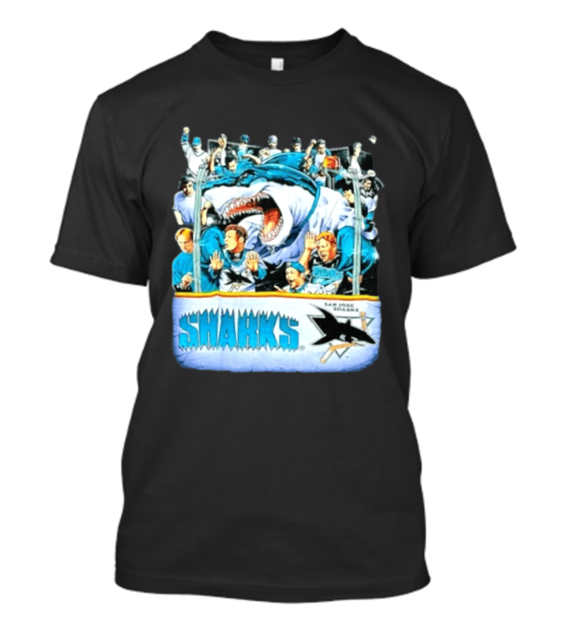 San Jose Sharks NHL Shark Attack Fans Ice Hockey T-Shirt