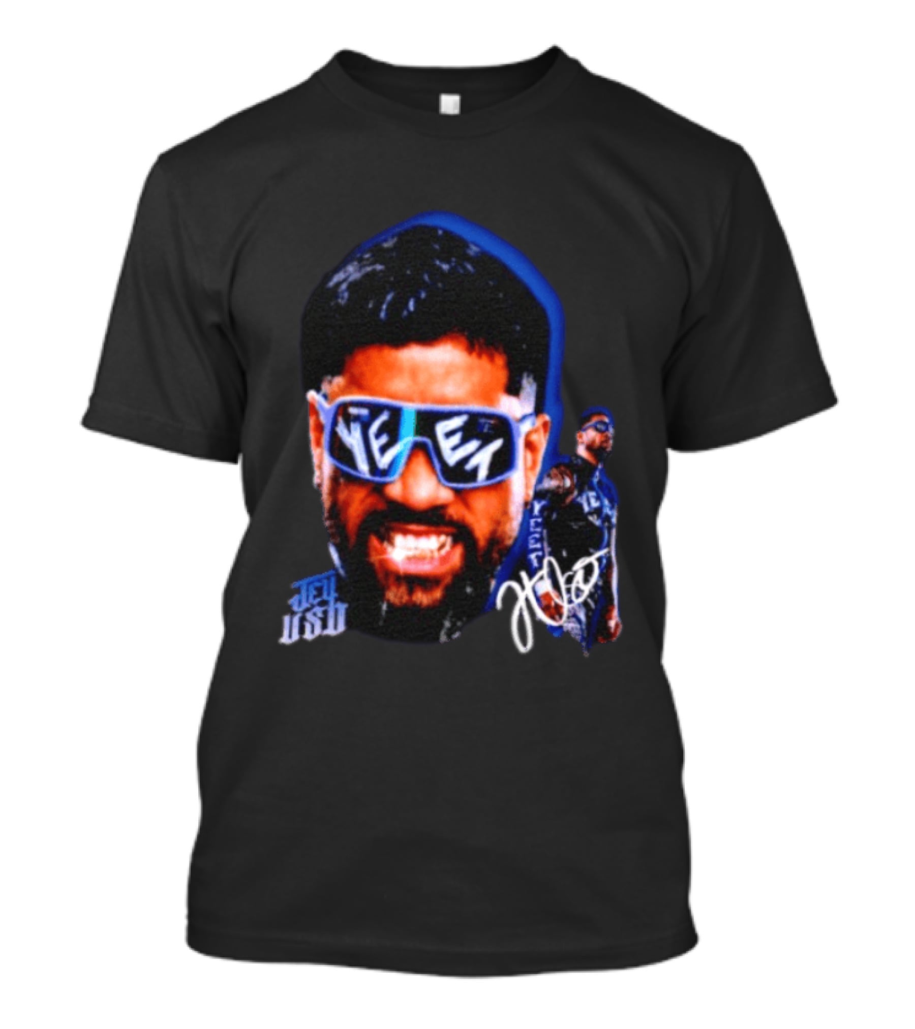 Jey Uso Yeet WWE Wrestling Bloodline Autograph Sunglasses T-Shirt