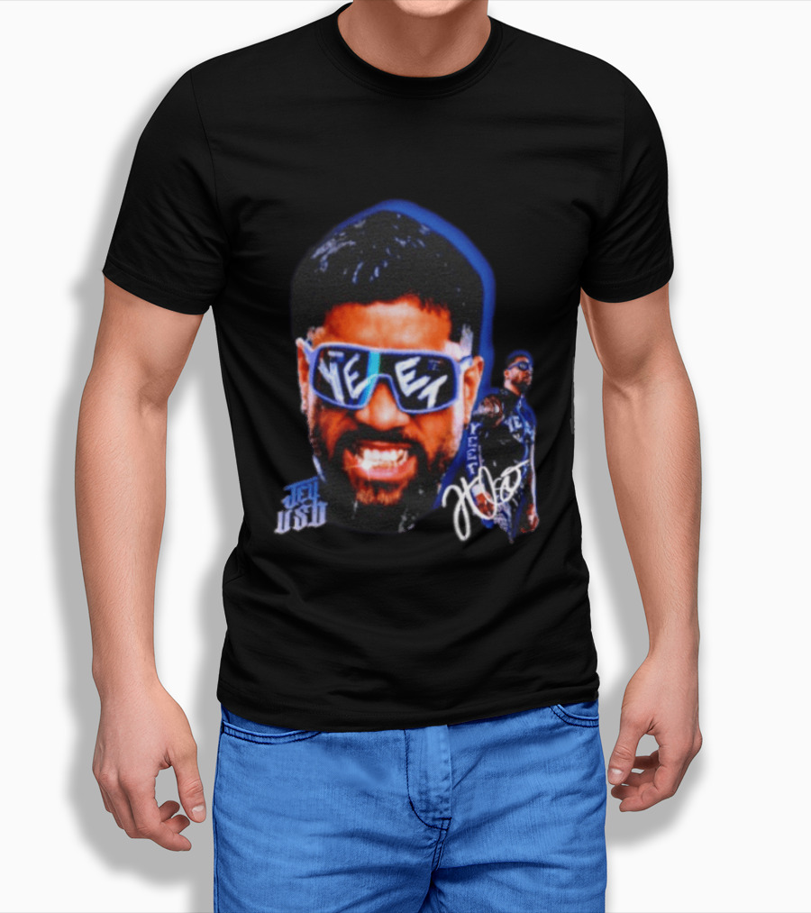Jey Uso Yeet WWE Wrestling Bloodline Autograph Sunglasses T-Shirt