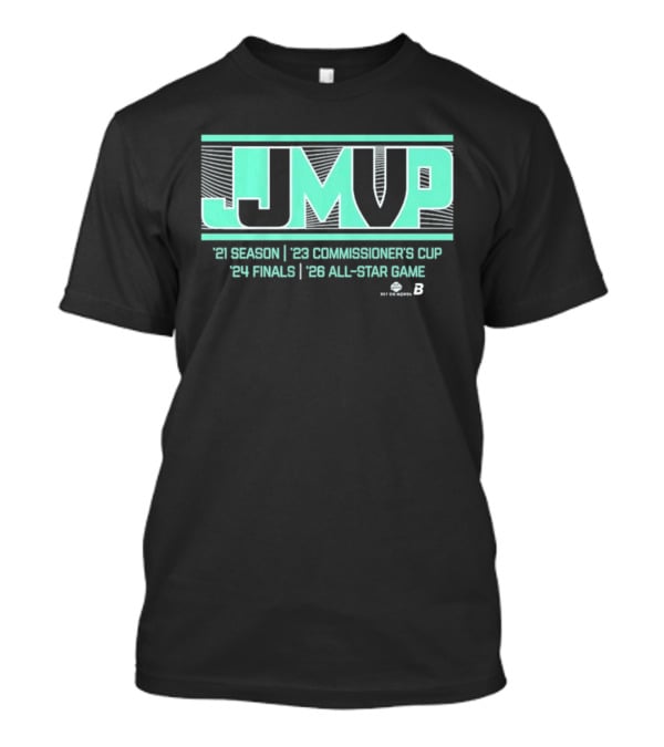JJ MVP Jonquel Jones 2021 Season 2022 Commissioner's Cup 2021 Finals 2023 All Star Game T-Shirt