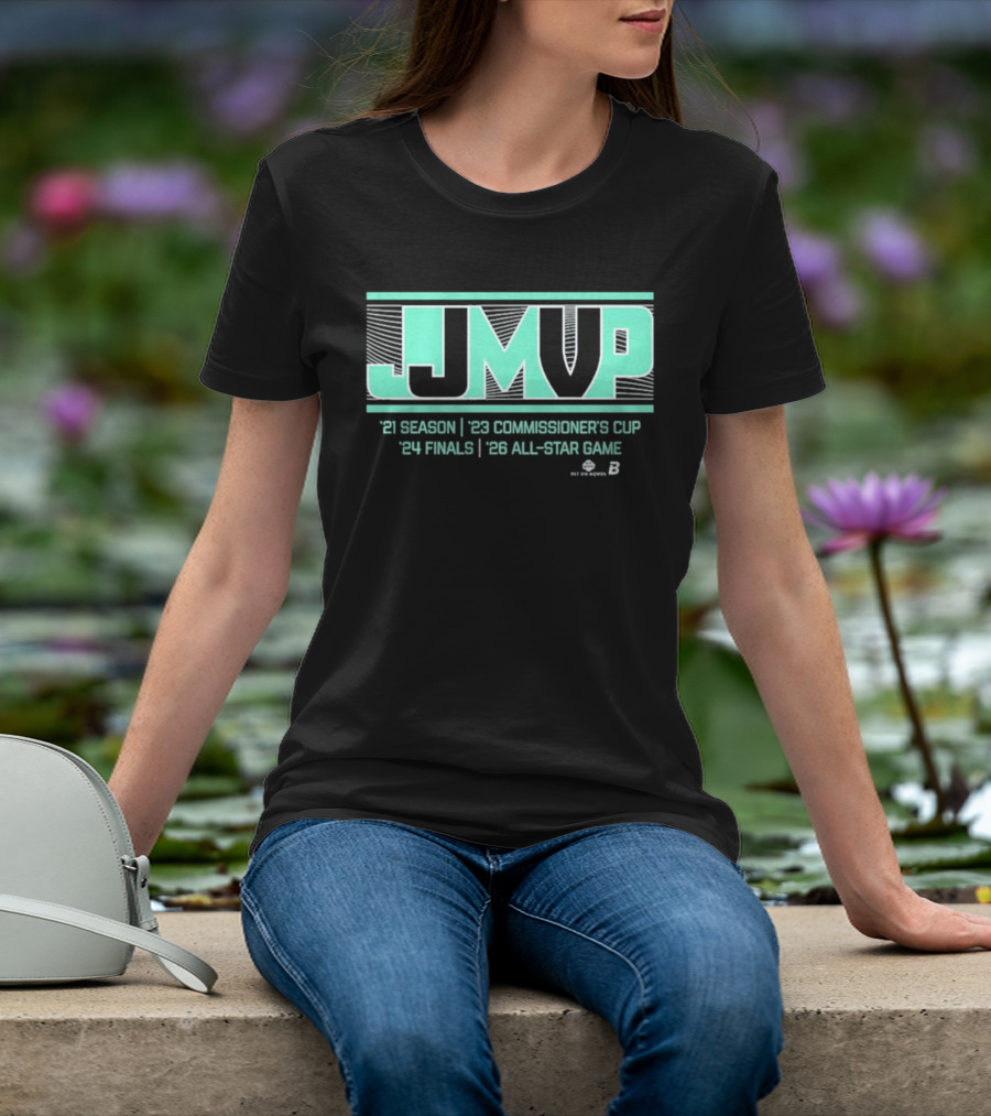 JJ MVP Jonquel Jones 2021 Season 2022 Commissioner's Cup 2021 Finals 2023 All Star Game T-Shirt