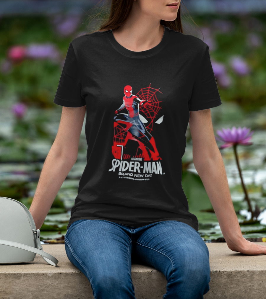 Spider Man Brand New Day 2026 Marvel Stylized Superhero T-Shirt