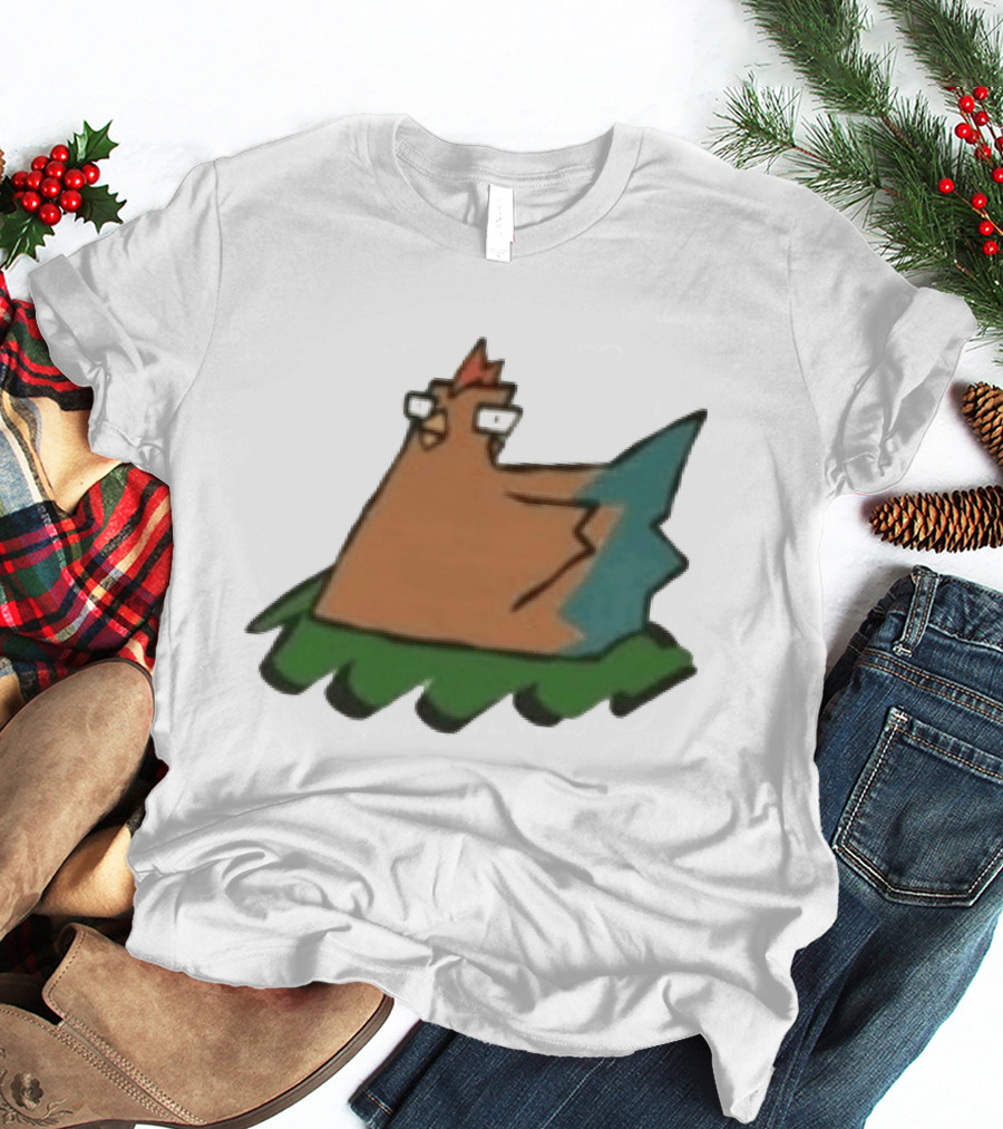 Cartoon Chicken In Nest Bird T-Shirt