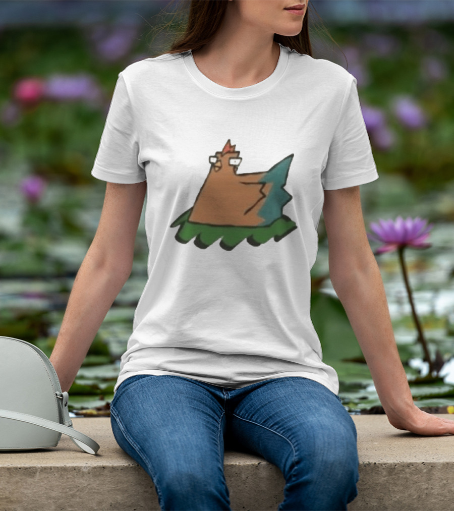 Cartoon Chicken In Nest Bird T-Shirt