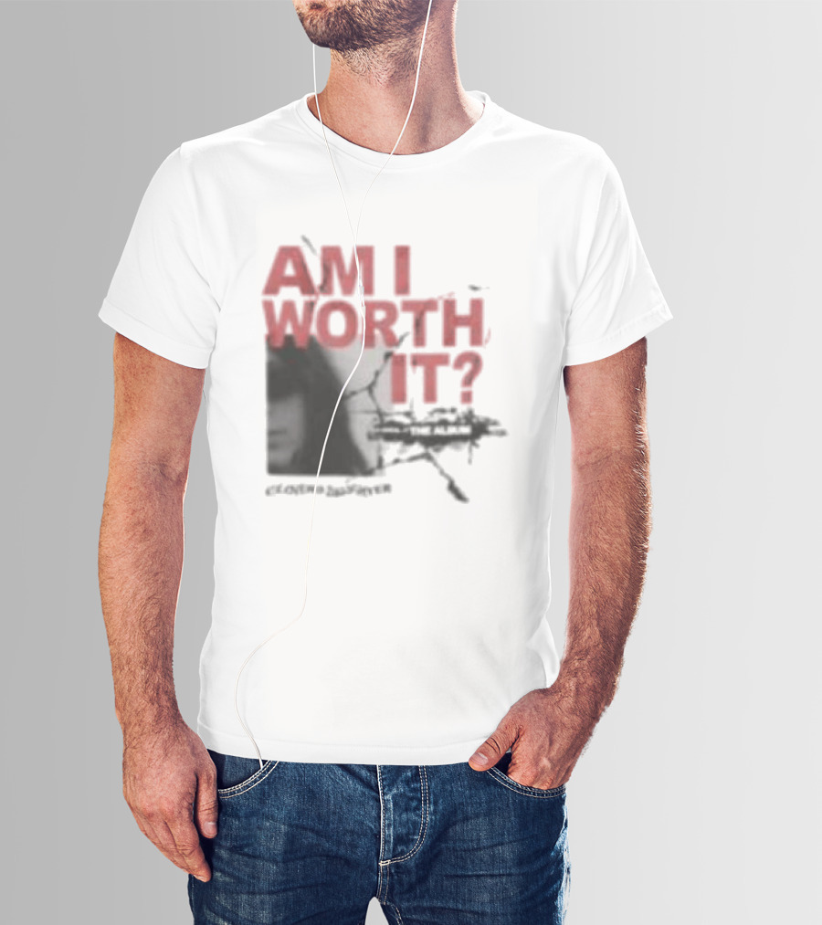Clover's Daughter Am I Worth It Black And White T-Shirt