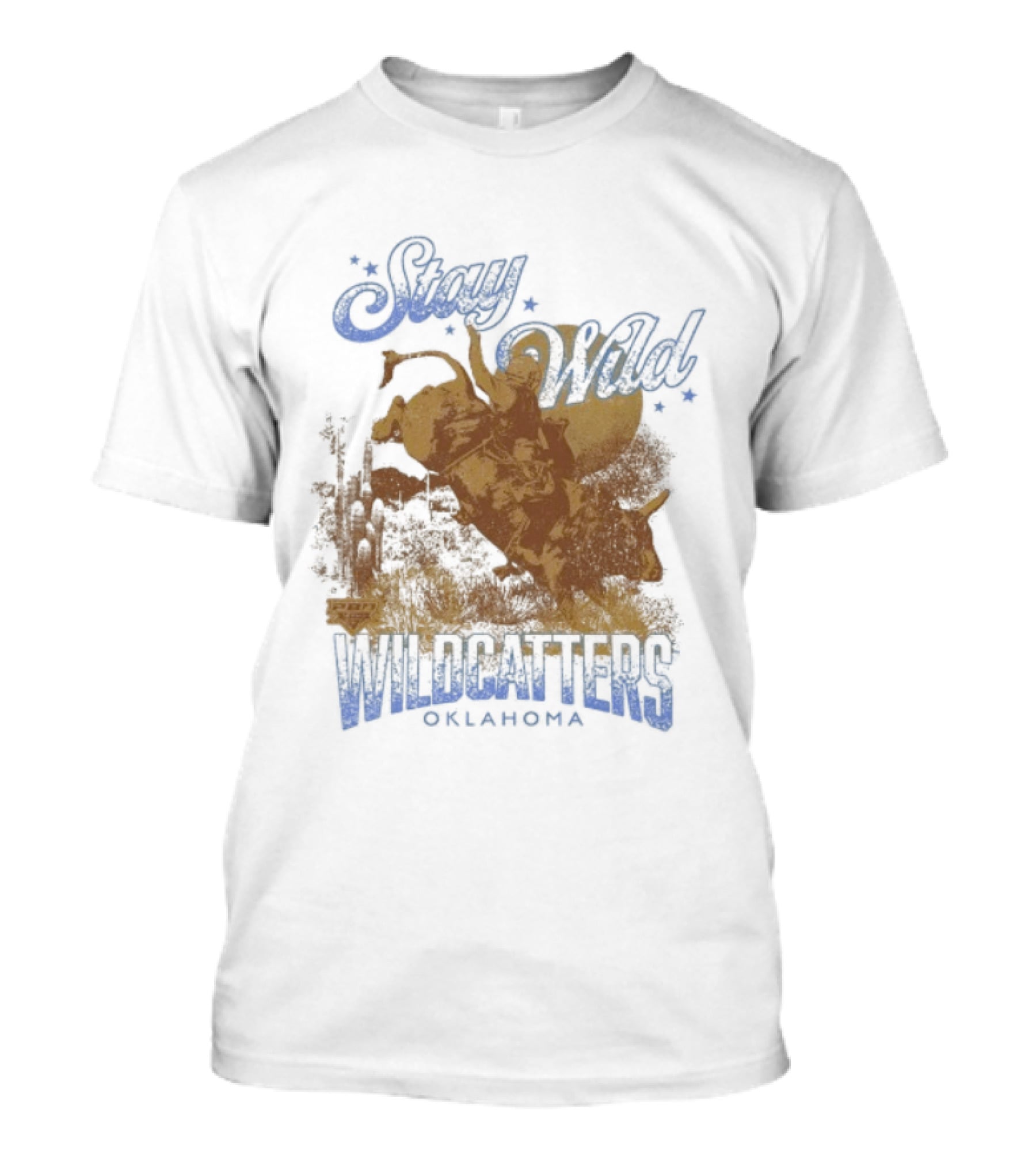 Stay Wild Oklahoma Wildcatters Vintage Oil Rig T-Shirt