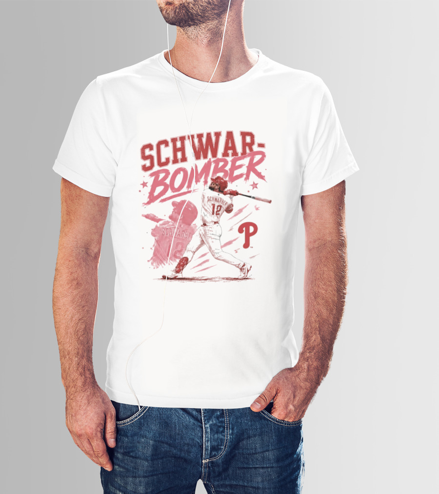 Schwar Bomber Kyle Schwarber Philadelphia Phillies Baseball T-Shirt