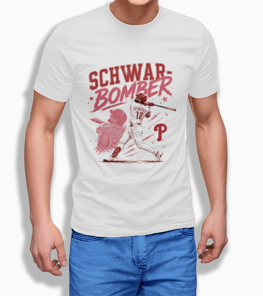 Schwar Bomber Kyle Schwarber Philadelphia Phillies Baseball T-Shirt