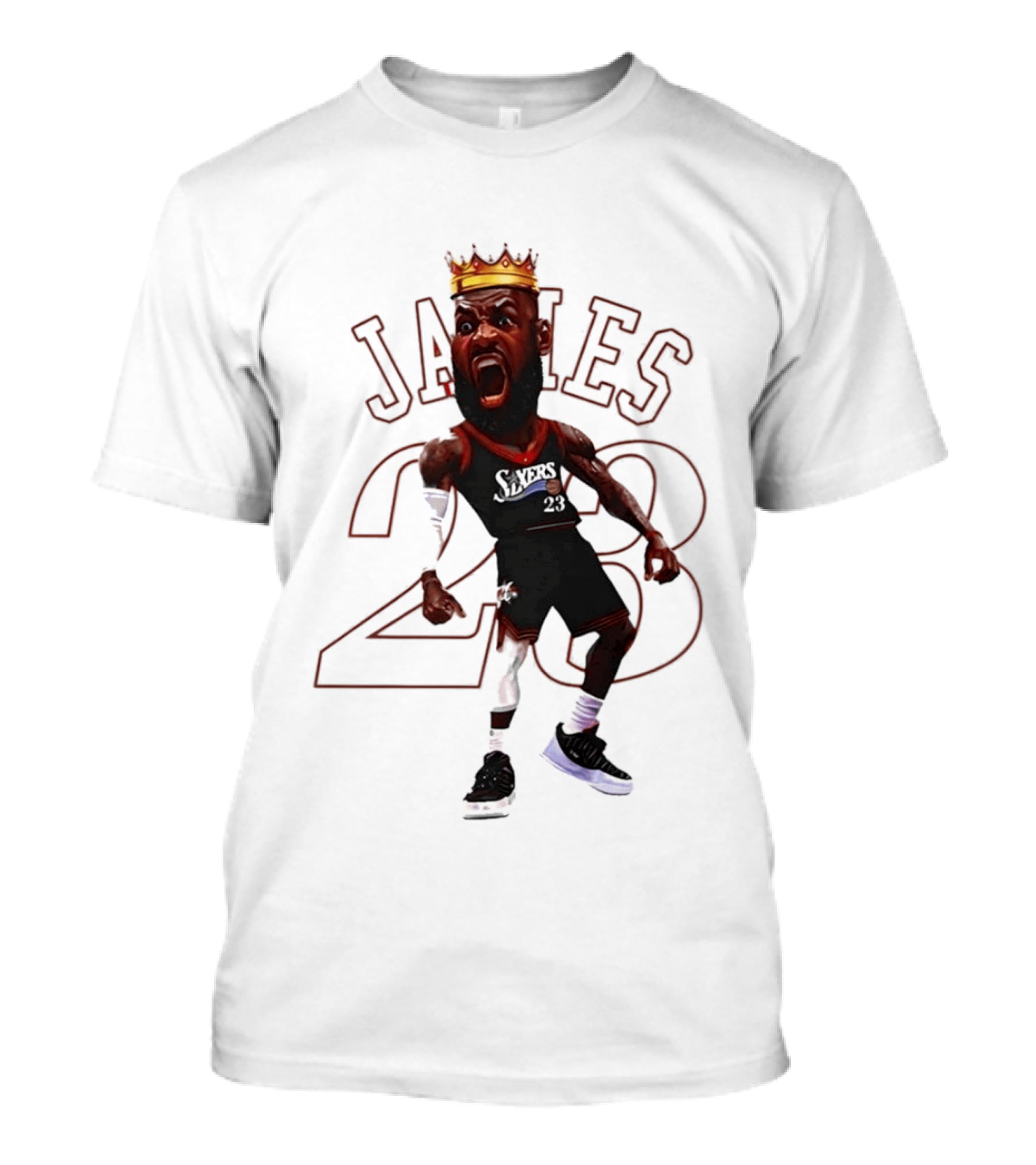 LeBron James Philadelphia Sixers 23 King Basketball Legend T-Shirt