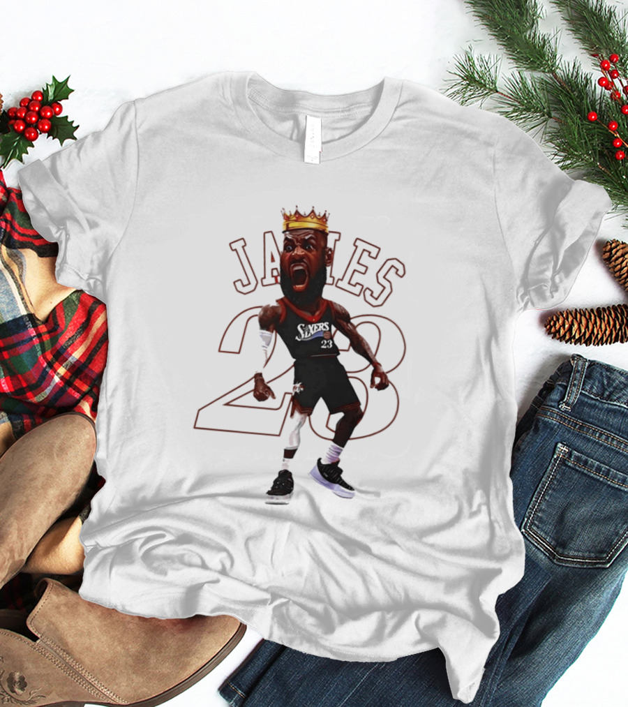 LeBron James Philadelphia Sixers 23 King Basketball Legend T-Shirt