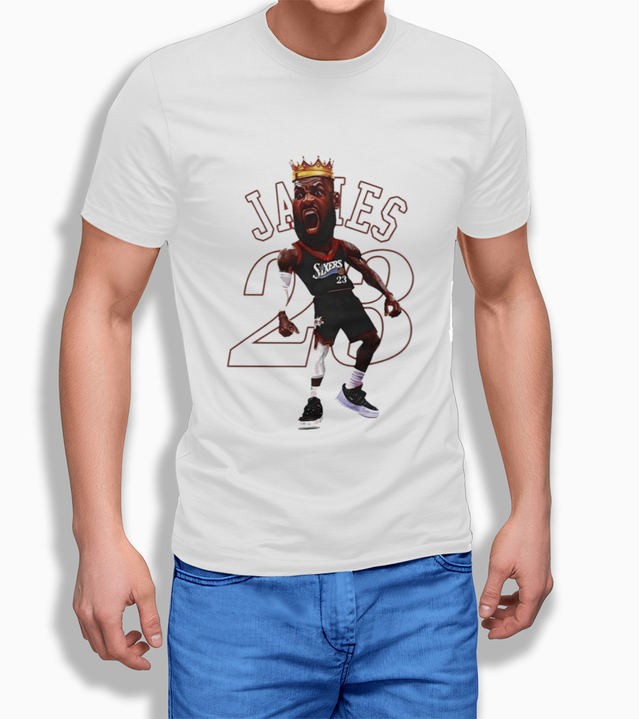LeBron James Philadelphia Sixers 23 King Basketball Legend T-Shirt
