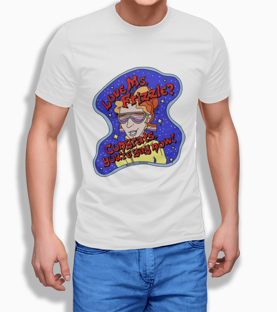 Love Ms Frizzle Congrats You're Gay Now Retro Space T-Shirt
