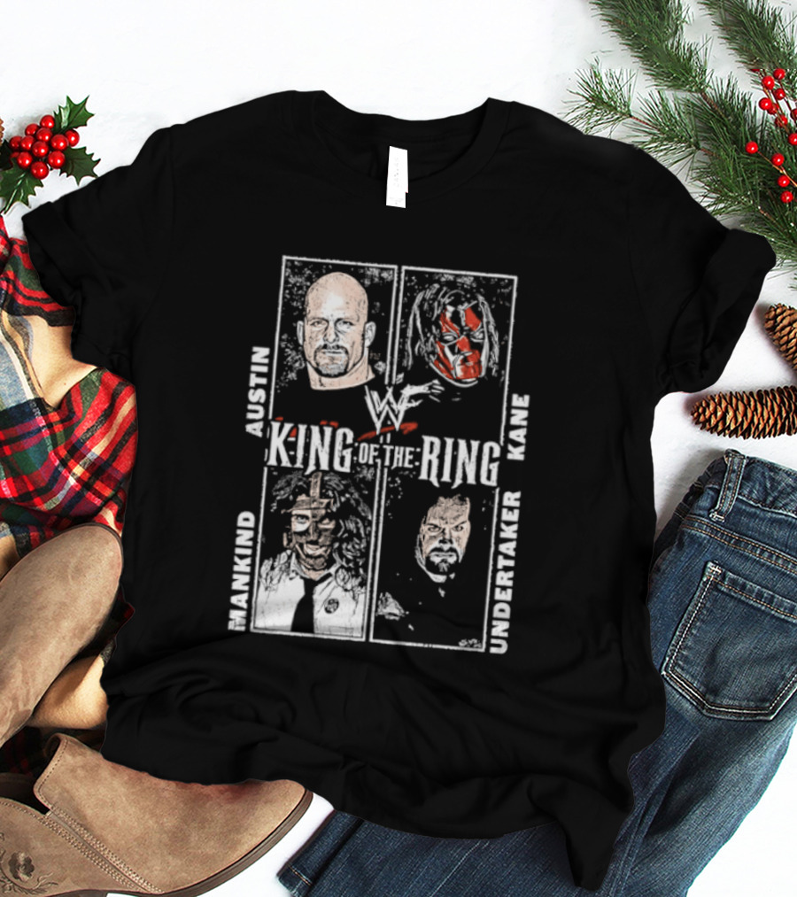WWF King Of The Ring Austin Kane Mankind Undertaker T-Shirt