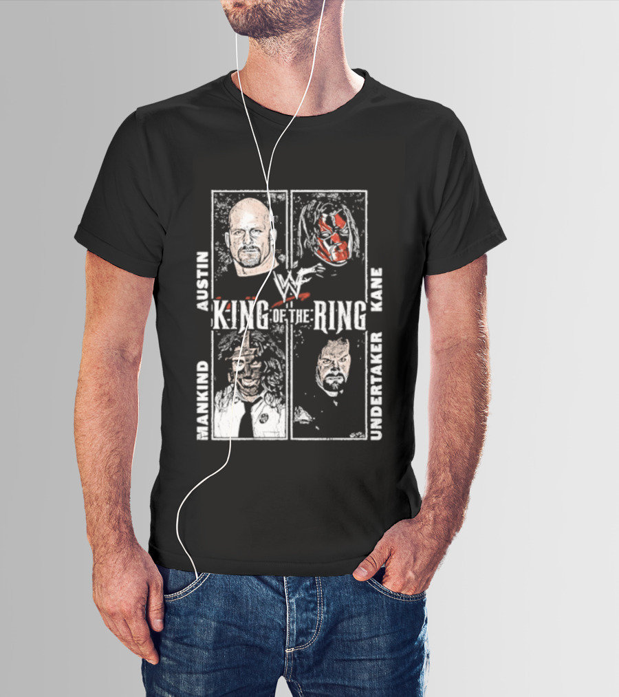 WWF King Of The Ring Austin Kane Mankind Undertaker T-Shirt