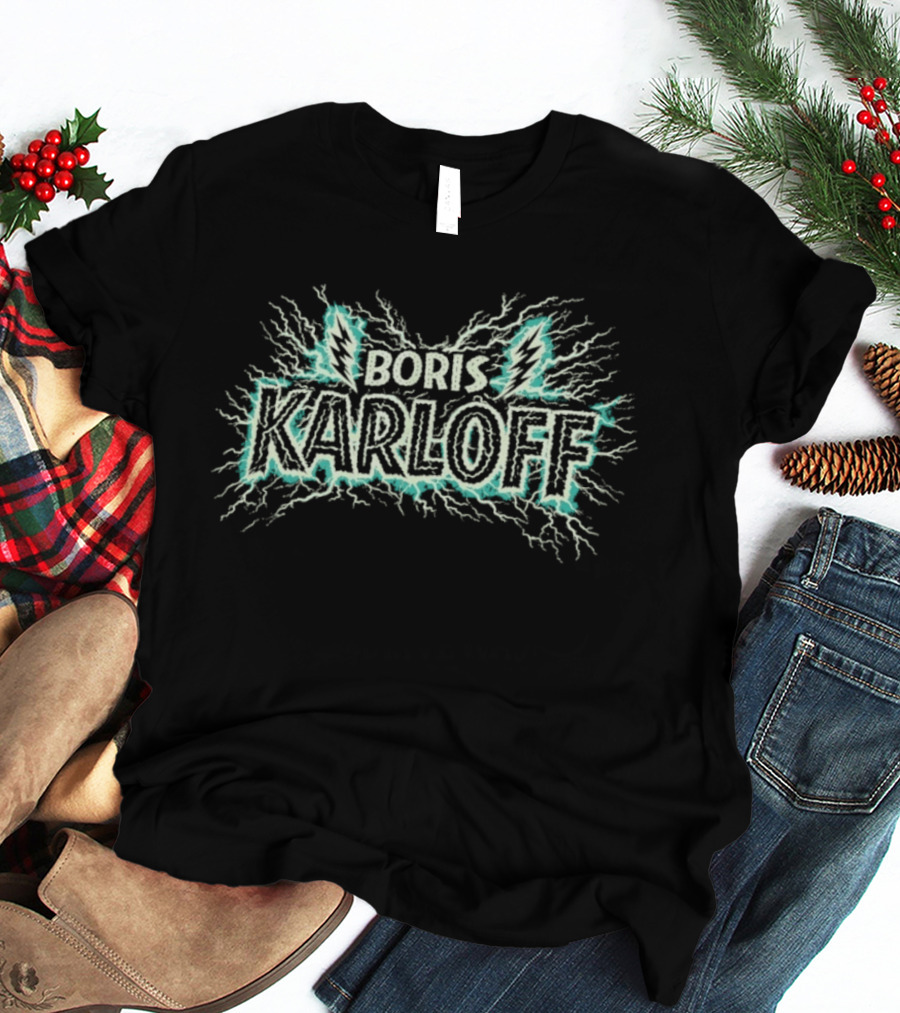 Boris Karloff Lightning Bolt Electric T-Shirt