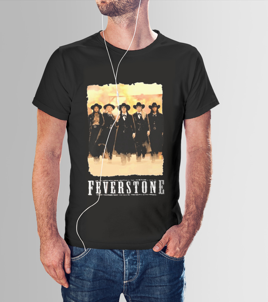Feverstone Western Style Group In Cowboy Hats T-Shirt