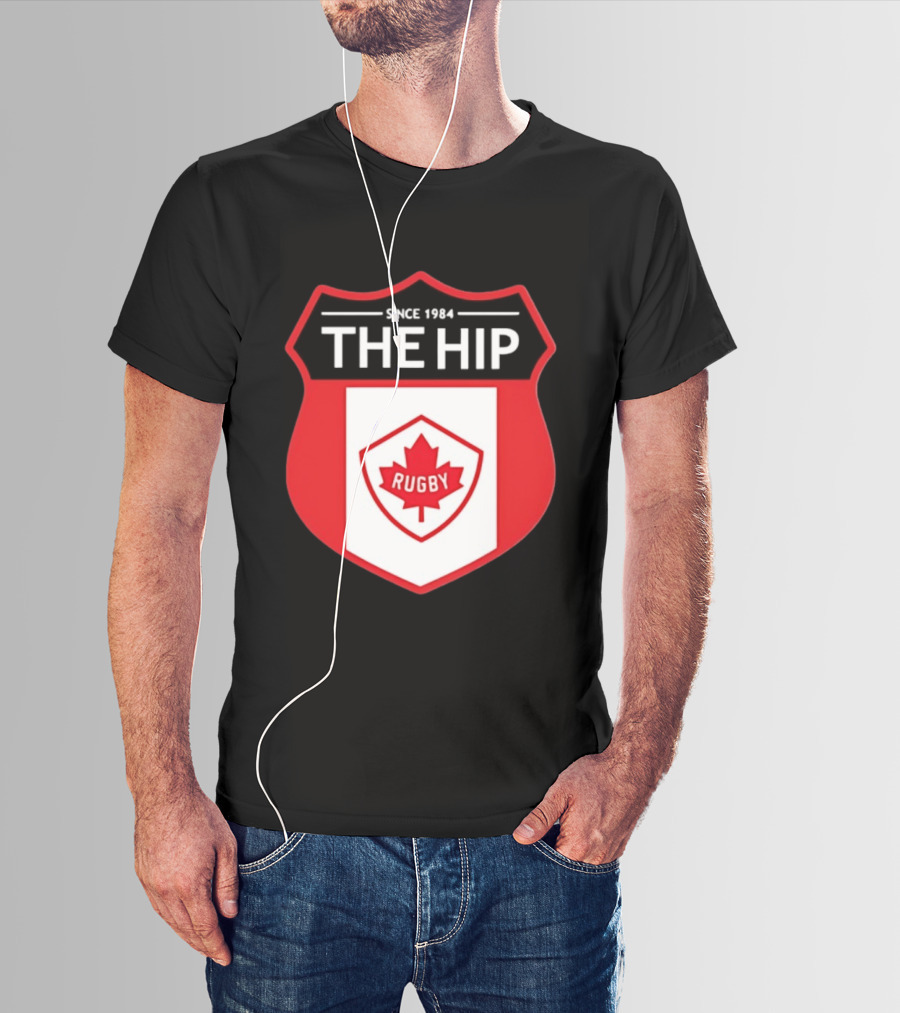 Canada Rugby The Hip Since 1984 Shield Maple Leaf Rugby T-Shirt