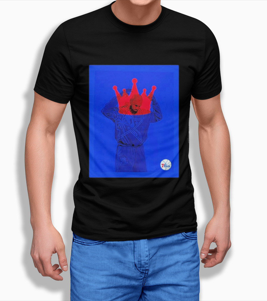 LeBron James NBA All Star Crown Philadelphia 76ers T-Shirt