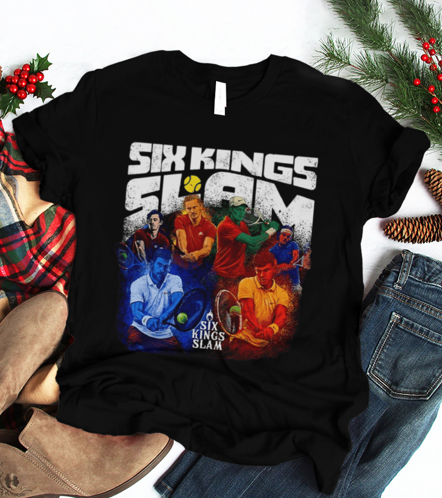 Six Kings Slam Tennis 2026 Iconic Players Edition T-Shirt