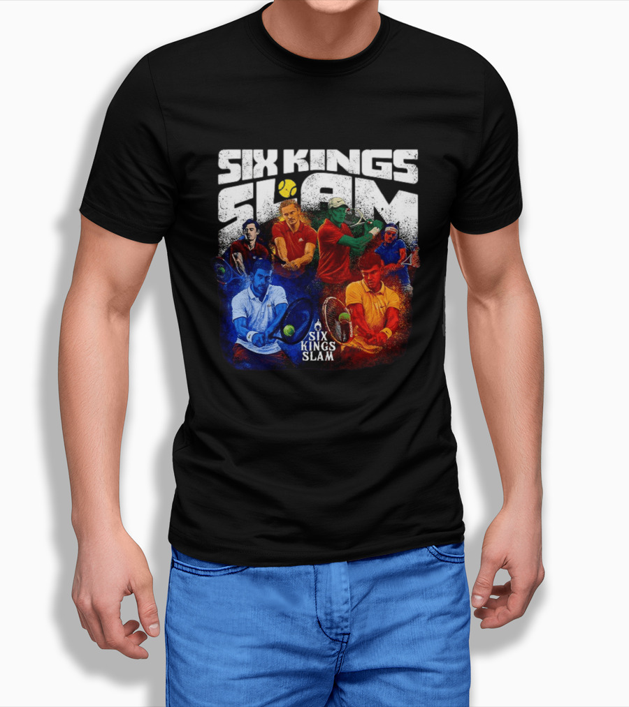 Six Kings Slam Tennis 2026 Iconic Players Edition T-Shirt