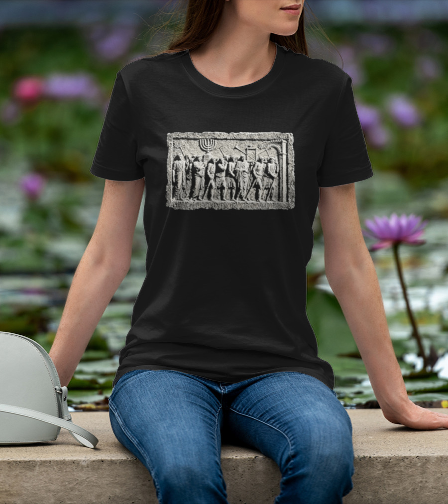 Nick Fuentes Arch Of Titus Menorah Relief Roman Soldiers T-Shirt