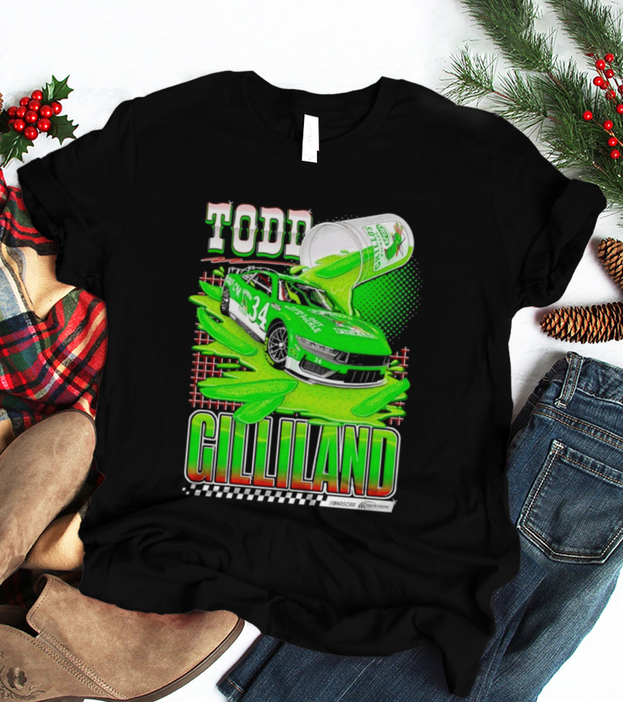 Todd Gilliland NASCAR 34 Pickle Juice Racing Car Victory 2026 T-Shirt