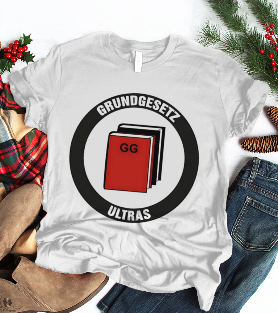 Grundgesetz Ultras GG Book Emblem German Constitution T-Shirt